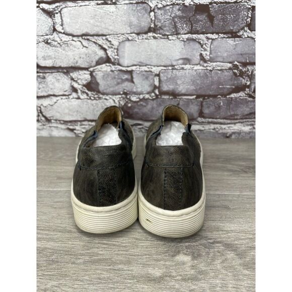 Sofft Green Grey Leather Slip On Snake Print Comfort Shoes Women’s Sz 9M US/40EU - Picture 4 of 16